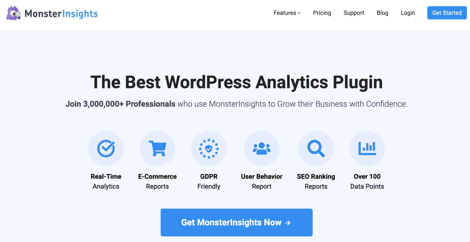 MonsterInsights is one of the best free WordPress plugins for analytics.