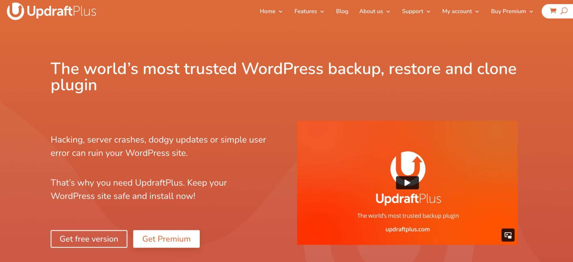 UpdraftPlus is one of the best free WordPress plugins for data backup and restoration.