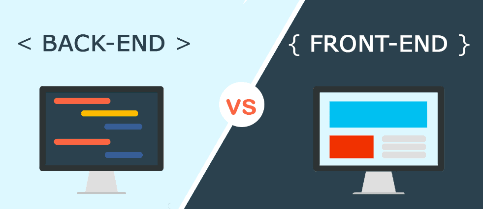 fornt-end developer vs back-end developer